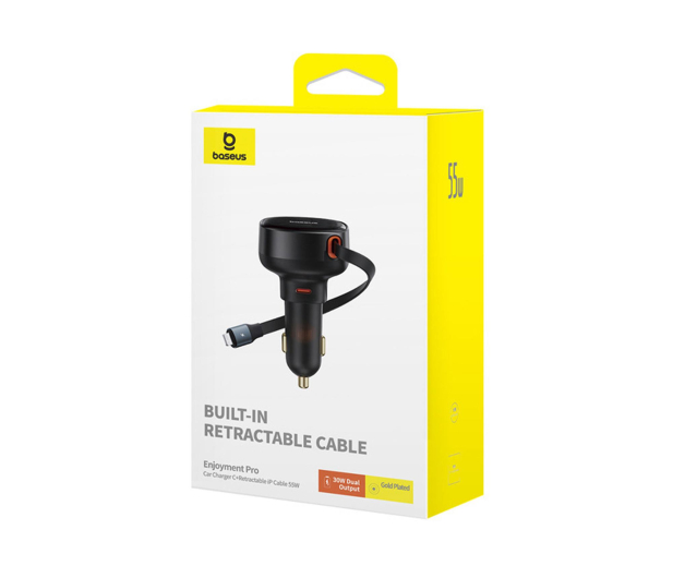 Baseus Ładowarka samochodowa USB-C żeńskie / Lightning męski 60W - 1502068 - zdjęcie 7